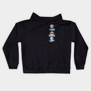 4 Company logos Kids Hoodie